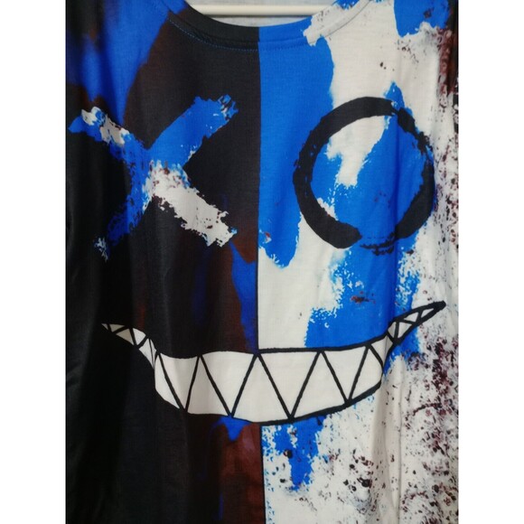 Youth Smiley Face SS T-Shirt Sz 11/12Y Multi-Color Polyester NIP - Picture 2 of 6